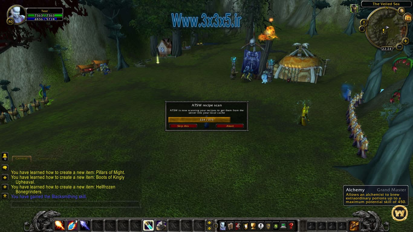 دانلود ادونس Advanced TradeSkill Window World of Warcraft آموزش