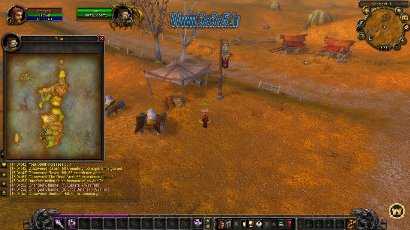 Map reading and navigation in wow game - World of warcraft training